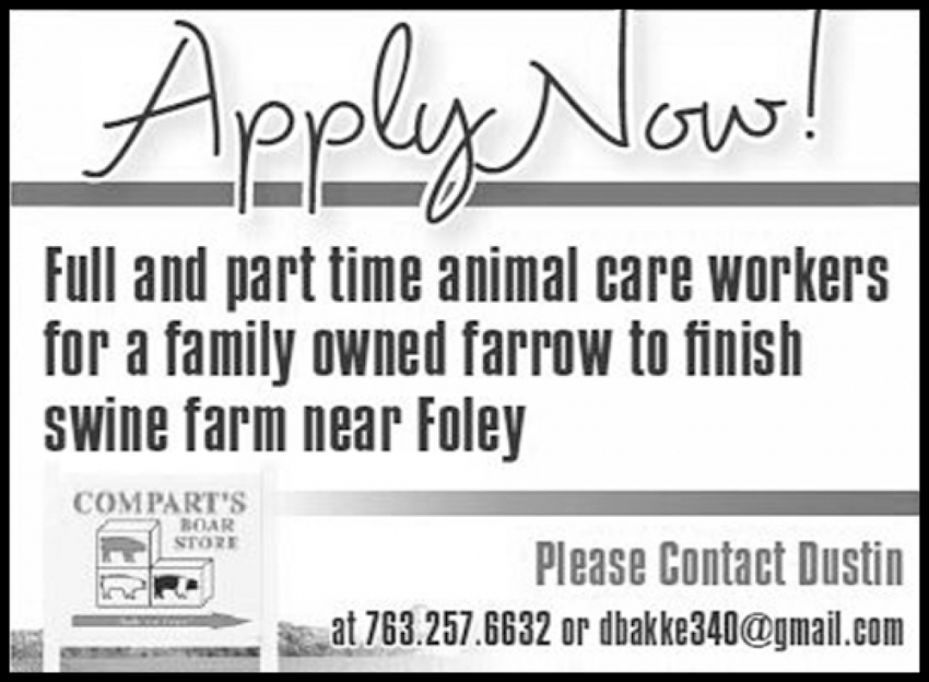 Animal Care Workers, Compart's Boar Store