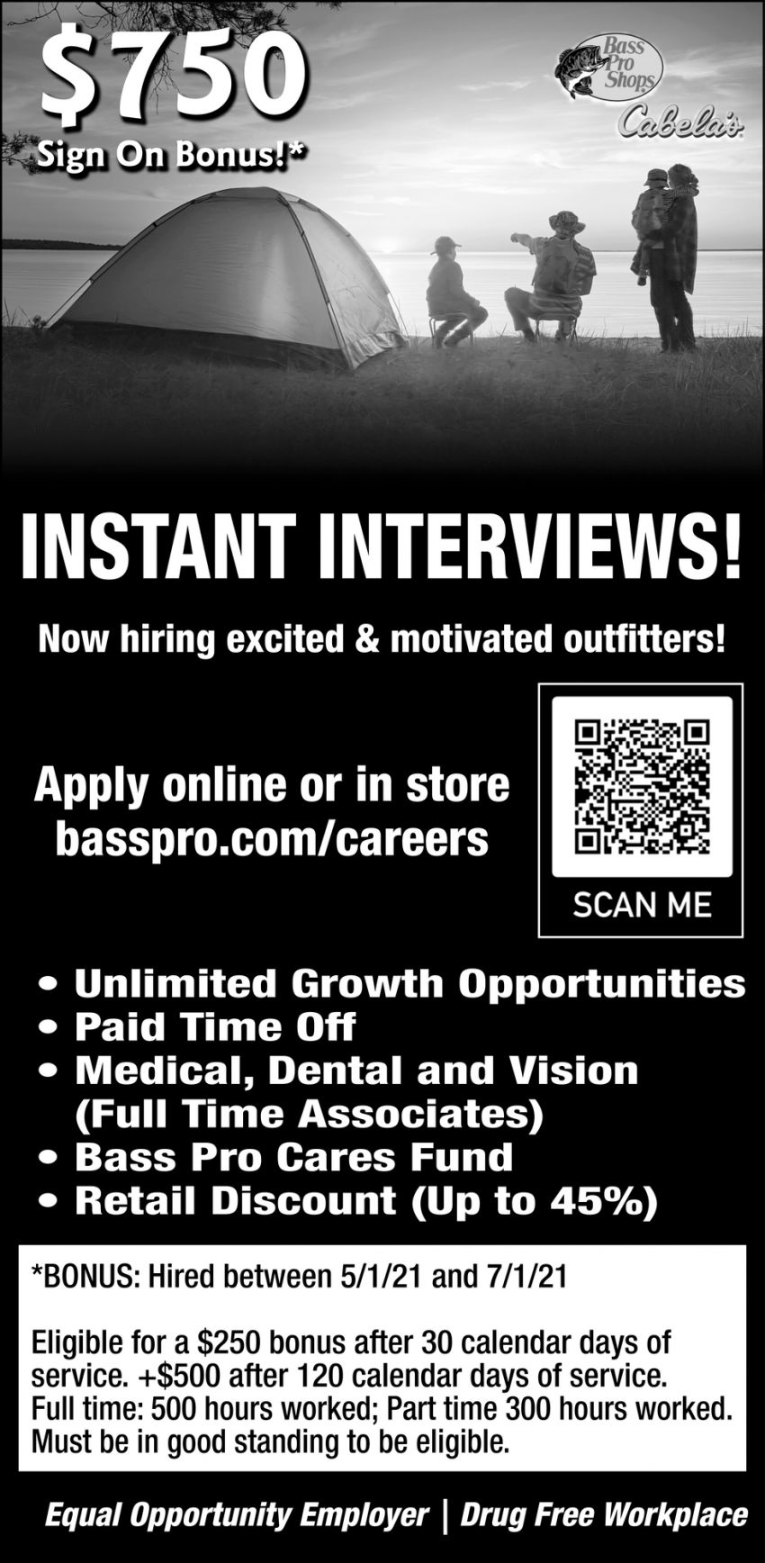 Instant Interviews!, Bass Pro Shops, MN