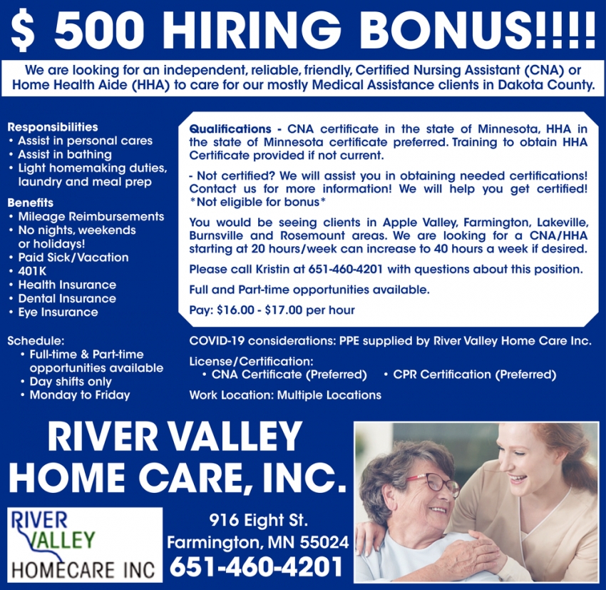 Certified Nursing Assistant Or Home